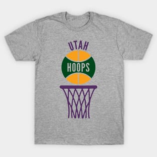 Retro Utah Hoops Logo T-Shirt